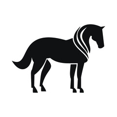horse logo design vector template