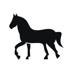 horse logo design vector template
