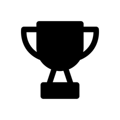 Champion, trophy, winner icon glyph style for your web design
