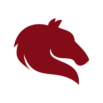 horse logo design vector template