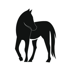 horse logo design vector template