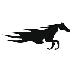 horse logo design vector template