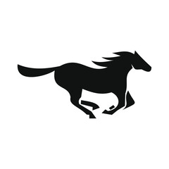 horse logo design vector template