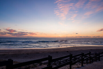 Obraz premium beautiful sunset over the ocean