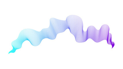 Abstract backdrop with wave gradient lines