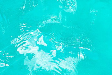 Fototapeta na wymiar Water surface azure color background backdrop