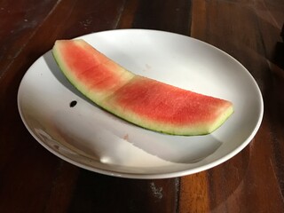 watermelon on a plate