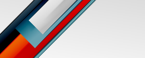 Multicolored lines background. Design template for business or technology presentations, internet posters or web brochure covers