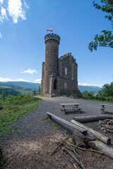 The ruins of Prince Henry's castle in the Karkonosze Mountains 