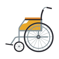 Fototapeta na wymiar Wheelchair vector illustration isolated on white background