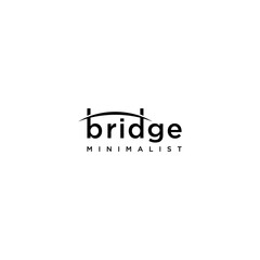 Minimalist River Bridge Logo design