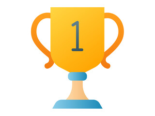 goblet trophy single isolated icon with smooth style