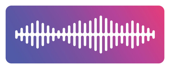 Audio wave or soundwave icon graphic design.