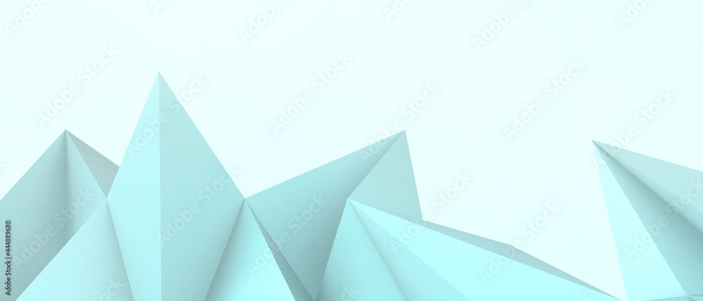 Poster creative idea futuristic abstract background and geometric shapes. origami paper art with target and