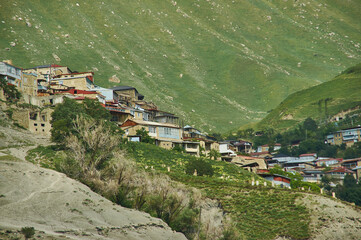 Fototapeta na wymiar Gamsotl - Dagestan, abandoned mountain village
