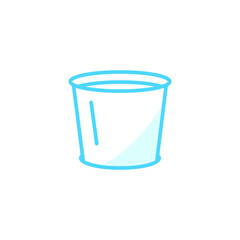 Illustration Vector graphic of disposable cup icon. Fit for coffee, drink, takeaway etc.