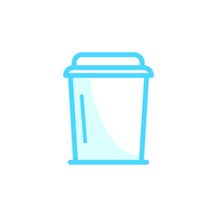 Illustration Vector graphic of disposable cup icon. Fit for coffee, drink, takeaway etc.