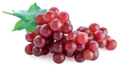 grapes isolated on over white background