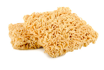 Instant noodles, isolated on white background