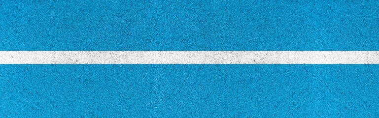 Fototapeta premium Panorama of A close up of white lines running track pattern and background seamless