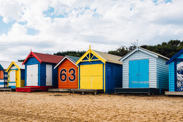 Naklejka premium Brighton Bathing Box