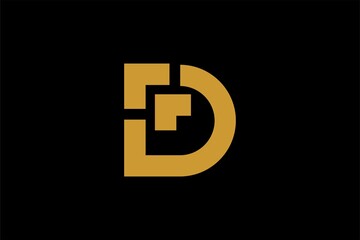 Obraz premium Letter D arrow logo design vector. Monogram D illustration design.
