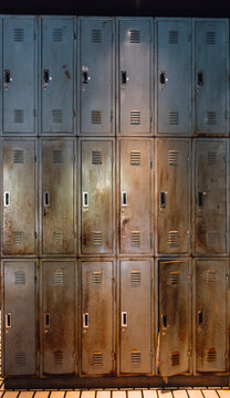 rusty old broken locker