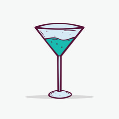 Hand drawn juice icon Design Template. vector sketch doodle illustration isolated on white background. Summer vacation and leisure symbol.