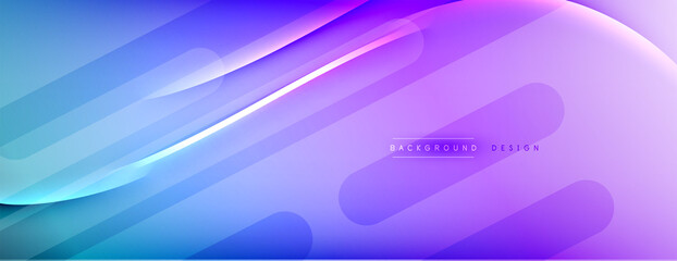 Abstract background - lines composition created with lights and shadows. Technology or business digital template. Trendy simple fluid color gradient abstract background with dynamic