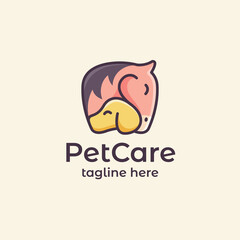 Adorable Horse And Dog Logo