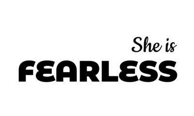 Christian T Shirt Design - She is Fearless