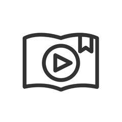 Online Education and Elearning outline icon