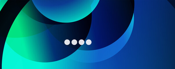 Fluid gradients, swirls and circles. Bright color lines. Vector Illustration For Wallpaper, Banner, Background, Landing Page