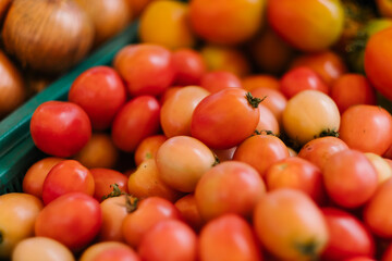 tiny tomato in market