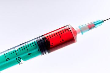  Vaccine in vial with syringe