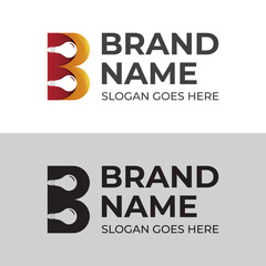 Obraz premium creative idea logos of letter B with bulb lamp symbol icon for your brand mark logo design