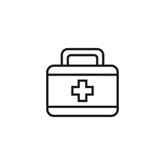 Line icon of medical suitcase