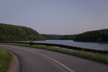 Fototapeta premium road to the river in Borovik Croatia