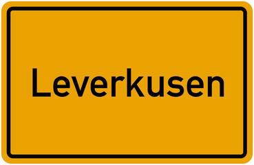 Village Sign Of Leverkusen