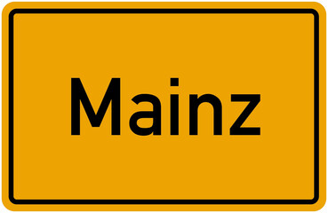 Village Sign Of Mainz