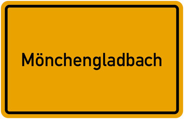 Village Sign Of Mönchengladbach