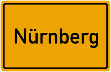 Village Sign Of Nürnberg