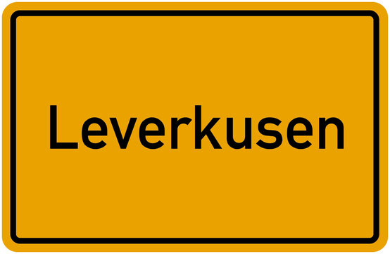 Village Sign Of Leverkusen