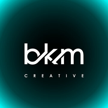 BKM Letter Initial Logo Design Template Vector Illustration