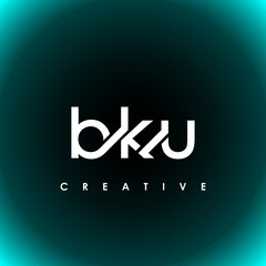 BKU Letter Initial Logo Design Template Vector Illustration