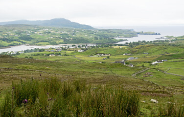 Fototapeta na wymiar Teelin village, Donegal, Ireland