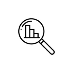 Data analysis icon vector set. profit graph illustration sign collection. data science symbol or logo.