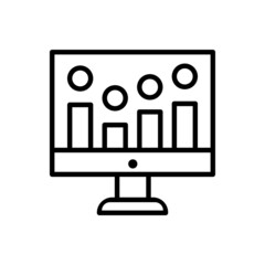 Data analysis icon vector set. profit graph illustration sign collection. data science symbol or logo.