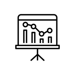 Data analysis icon vector set. profit graph illustration sign collection. data science symbol or logo.