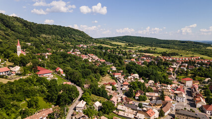 Obraz premium view of the city of flowers